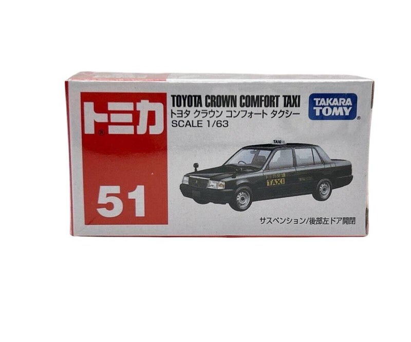 TAKARA TOMY تاكارا تومي توميكا 51 تويوتا كراون كومفورت تاكسي سيارة مصبوبة (1:63، أسود) - Image 1